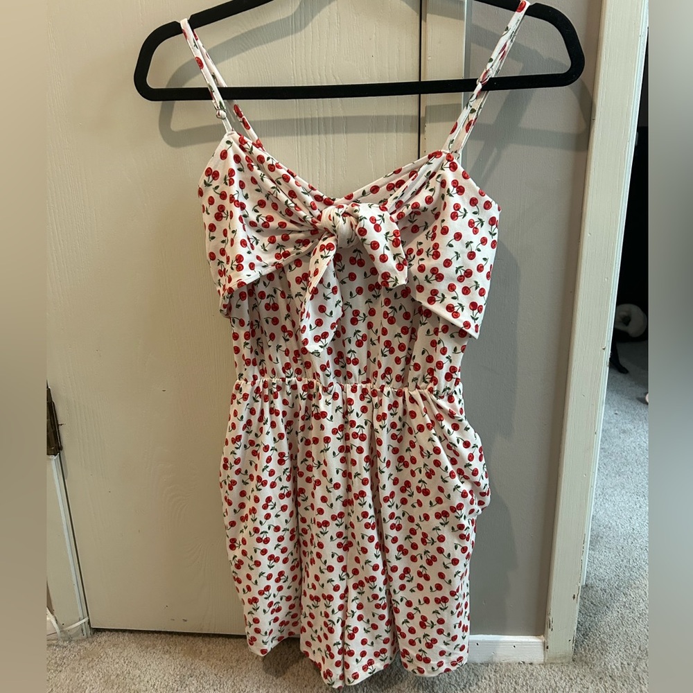 Cutest little cherry romper